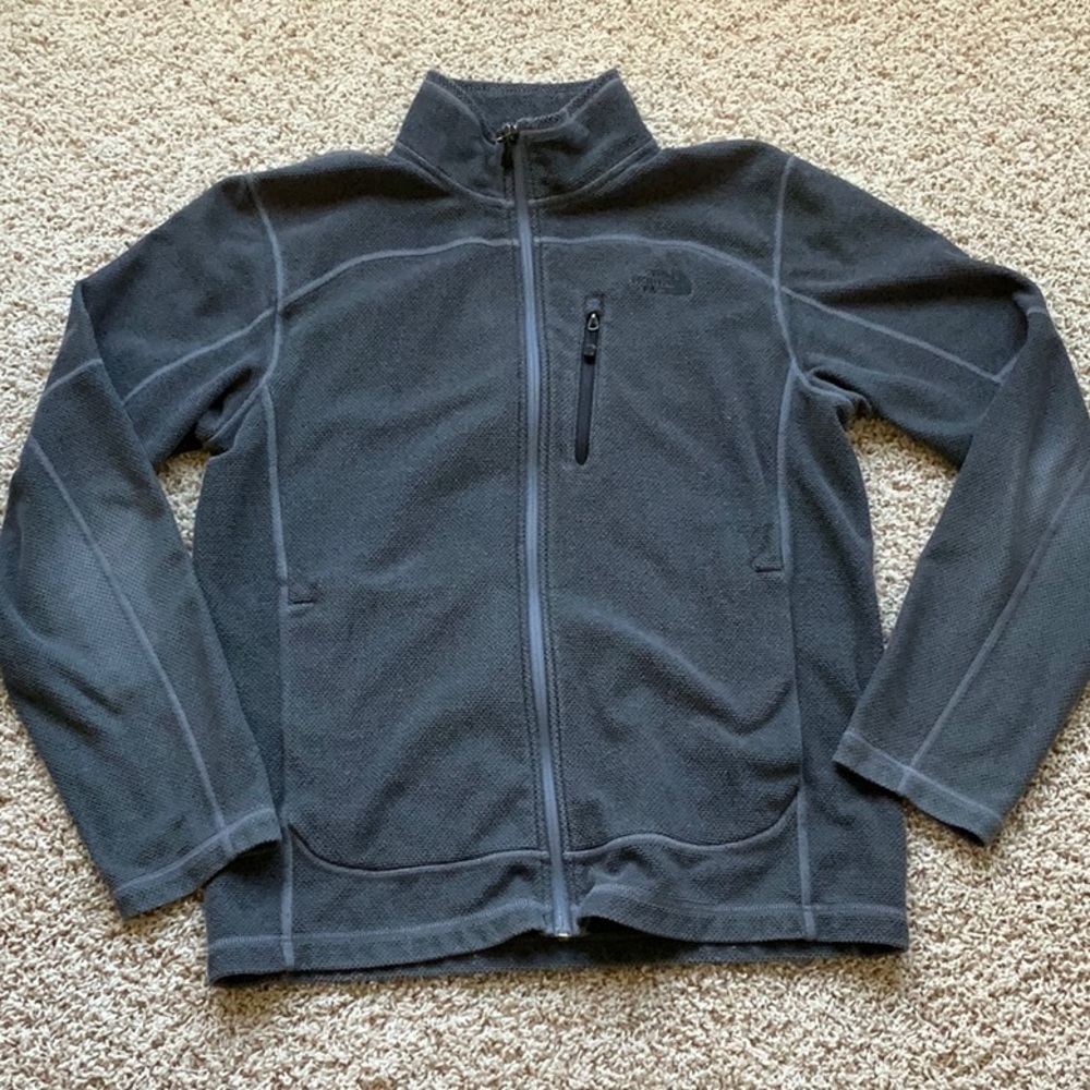 The North Face Gray Lightweight Fleece Jacket Mens Size Medium